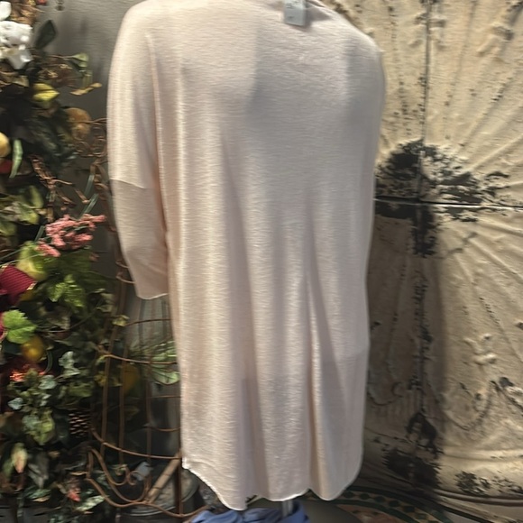 Champagne vneck blouse by Nostalgia - Picture 7 of 12